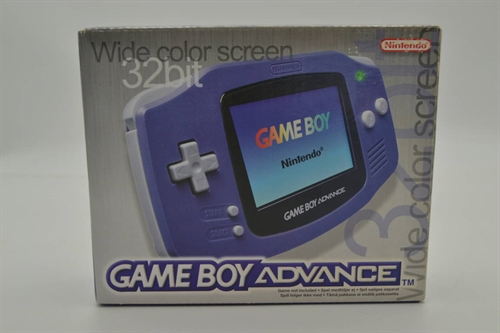 Gameboy Advance - Indigo - I æske - Konsol - SNR AC13524233 (B Grade) (Genbrug)